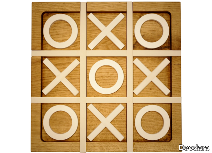 TRIS - Table-top oak game _ Deodara