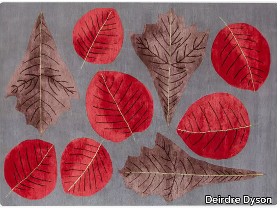 AUTUMN LEAVES - Rectangular handmade rug _ Deirdre Dyson