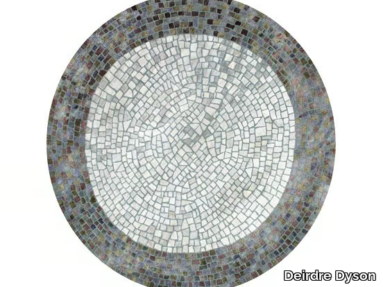 ROMAN POND MOSAIC - Round rug with geometric shapes _ Deirdre Dyson