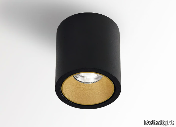 BOXY R SOFT DIM8 - Round ceiling LED metal spotlight _ Deltalight