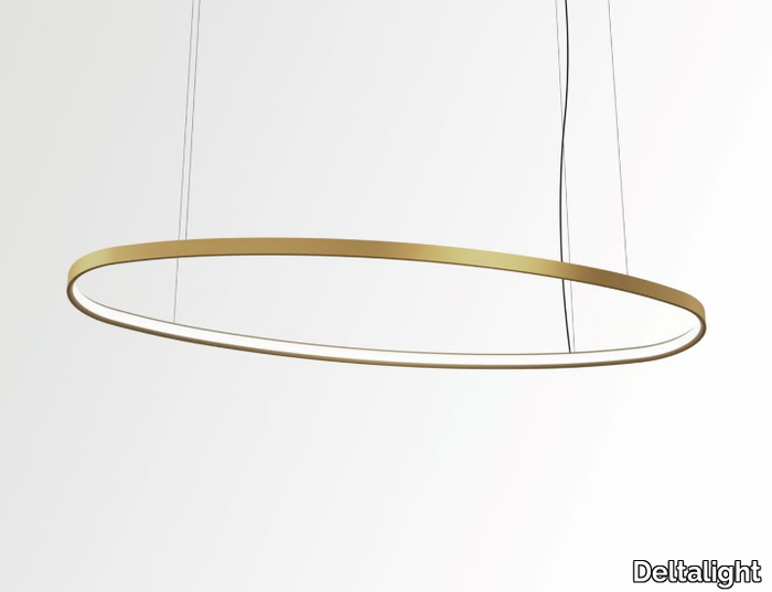 SUPERLOOP HC SBL OVAL - LED metal pendant lamp _ Deltalight