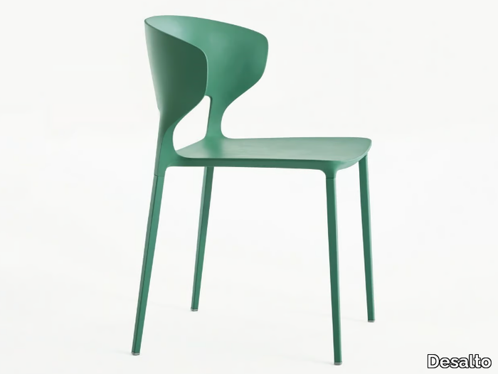 KOKI - Stackable polyurethane chair _ Desalto