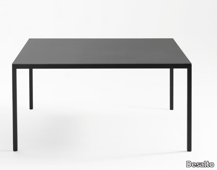 HELSINKI - Rectangular steel dining table _ Desalto