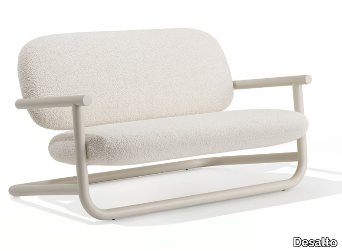 STRONG SPECIAL - Fabric small sofa with steel structure _ Desalto