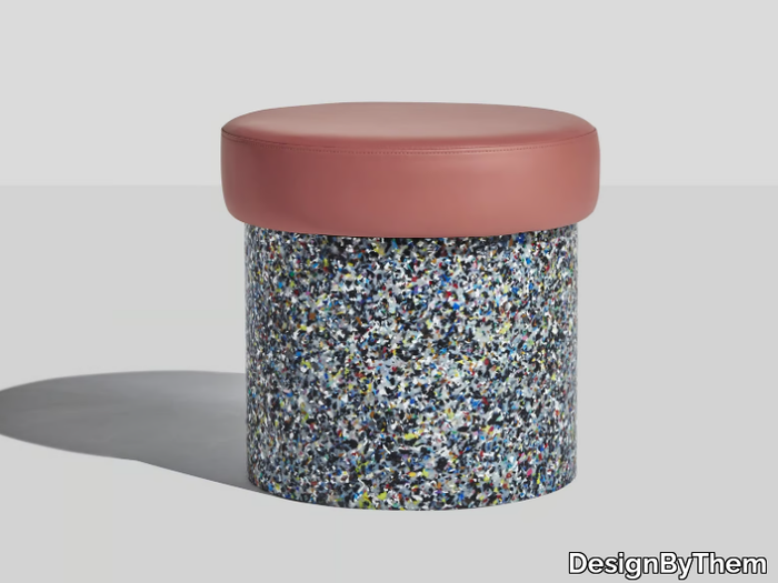 CONFETTI - Leather stool _ DesignByThem