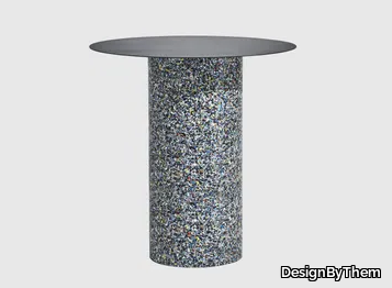 CONFETTI - Round metal high table _ DesignByThem