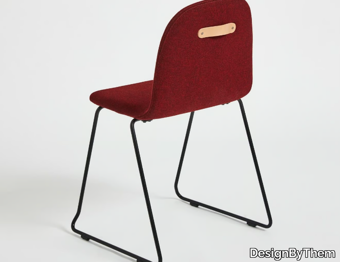 POTATO - Stackable sled base upholstered chair _ DesignByThem