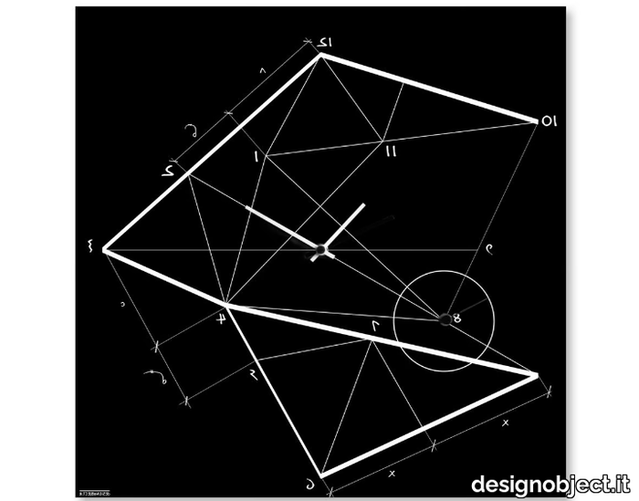 TIME LINE - Wall-mounted plate clock _ designobject.it