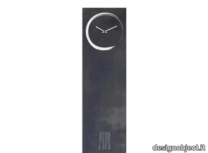 S-ENSO BLACK STEEL - Plate clock / dry erase board _ designobject.it