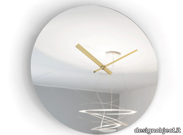 ELEGANCE - Wall-mounted powder coated steel clock _ designobject.it