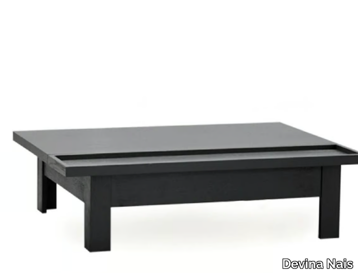 HANDY - Rectangular coffee table for living room with storage space _ Devina Nais