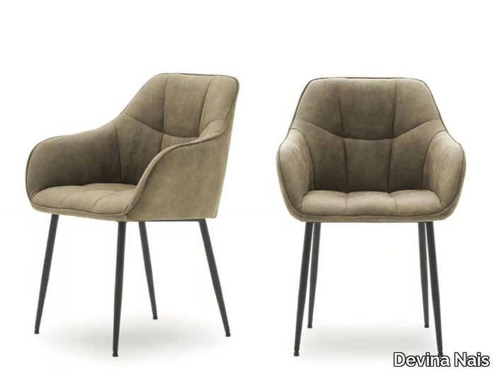 JAMES - Upholstered chair with armrests _ Devina Nais