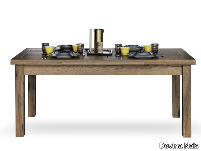 TARA - Extending oak table _ Devina Nais