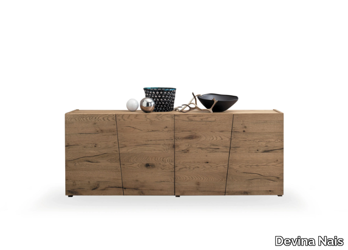 UNIKA - Contemporary style wooden sideboard with doors with drawers _ Devina Nais