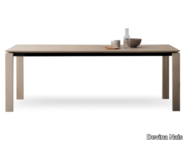 VOGUE - Rectangular extending oak table _ Devina Nais