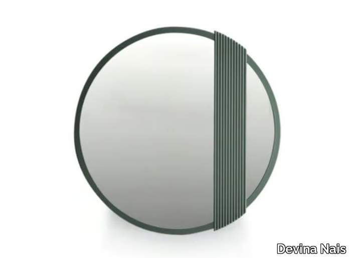 ZERO.16 - Round wall-mounted solid wood mirror _ Devina Nais