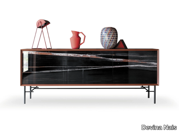 45 MY GLASS - Wood and glass sideboard _ Devina Nais