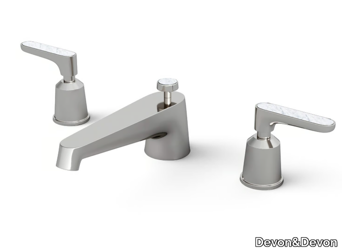 TWENTIES - 3 hole countertop washbasin tap _ Devon&Devon