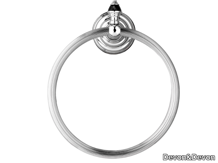 BLACK DIAMOND - Brass towel ring _ Devon&Devon