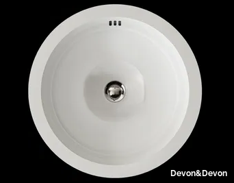 BABYLON - Undermount round ceramic washbasin _ Devon&Devon