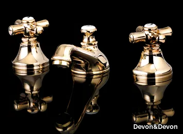 CITY - 3 hole countertop washbasin mixer _ Devon&Devon