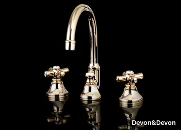 CITY - 3 hole countertop washbasin mixer _ Devon&Devon