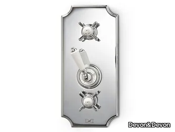 DANDY - Recessed thermostatic shower mixer with plate _ Devon&Devon