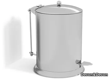 WALTZ - Brass bathroom waste bin _ Devon&Devon