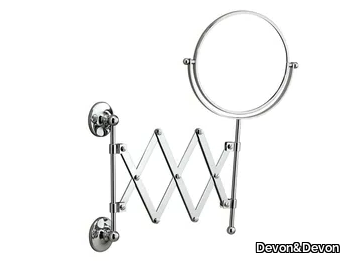 CAVENDISH - Extending wall-mounted brass mirror _ Devon&Devon