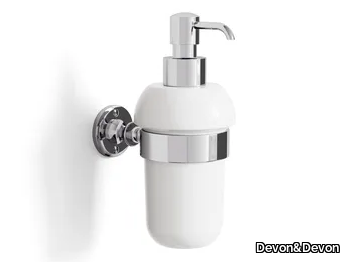 FIRST CLASS - Wall-mounted ceramic Bathroom soap dispenser _ Devon&Devon