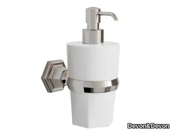 JUBILEE - Wall-mounted ceramic Bathroom soap dispenser _ Devon&Devon