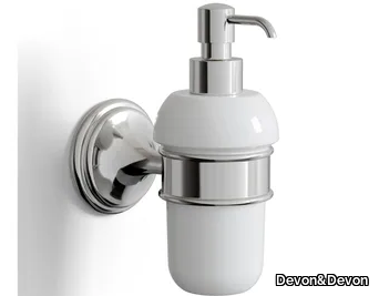 KALOS - Wall-mounted ceramic Bathroom soap dispenser _ Devon&Devon