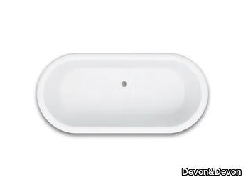 SWANSEA 16 - Oval built-in bathtub _ Devon&Devon