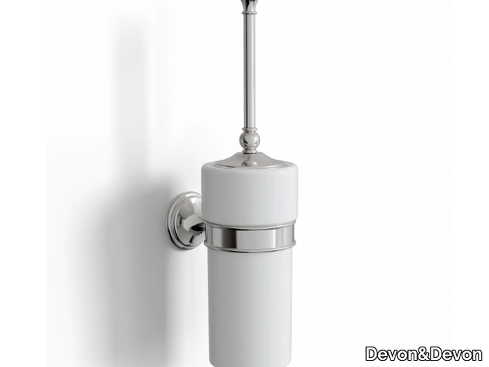 KALOS - Wall-mounted ceramic toilet brush _ Devon&Devon