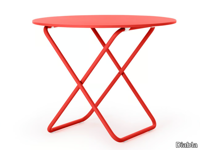 TRIP - Folding thermo lacquered aluminium garden table _ Diabla