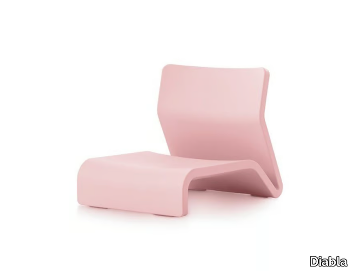 CLIP - Polyethylene garden armchair _ Diabla