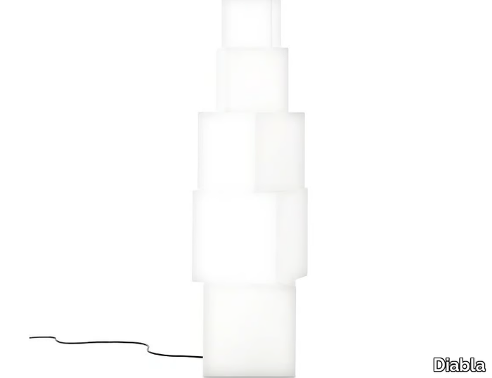 CUBOS - Polyethylene floor lamp _ Diabla