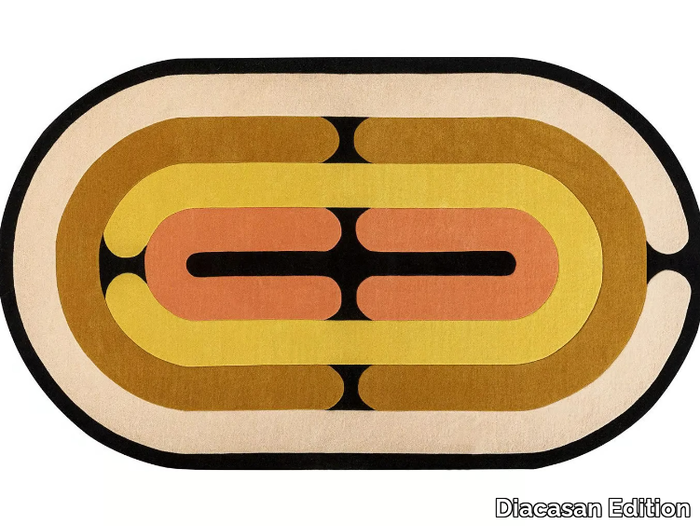 MINOTOR OBLONG – AMBRE - Oval handmade wool rug _ Diacasan Edition