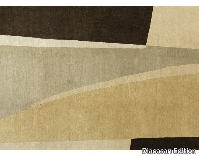 MIKADO - SEPIA - Rectangular handmade wool rug _ Diacasan Edition