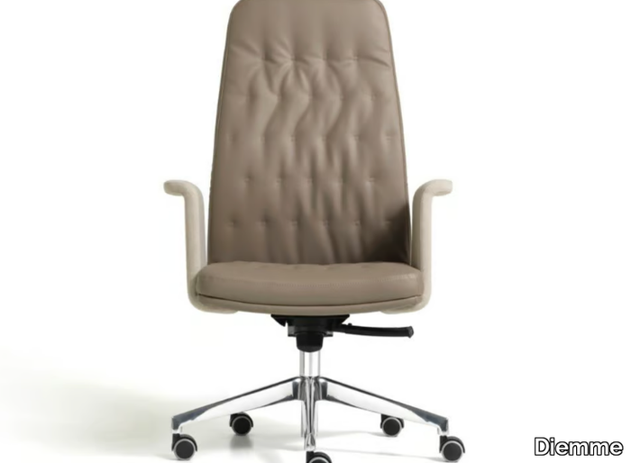 ARTÙ - Height-adjustable Eco-leather executive chair with castors _ Diemme