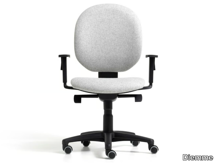 BINGO - Fabric office chair with armrests with 5-Spoke base _ Diemme