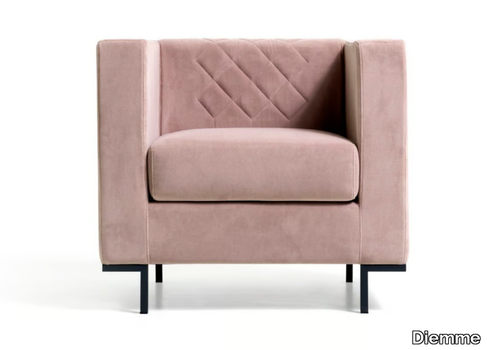 HALL - Fabric armchair with armrests _ Diemme