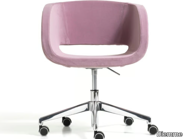 VANITY - Fabric office chair with castors with 5-Spoke base _ Diemme