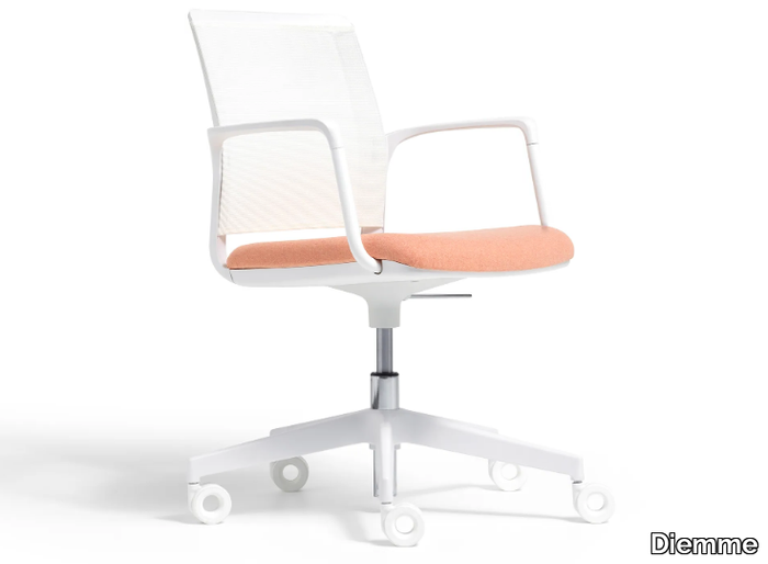 HOST - Swivel height-adjustable chair with 5-spoke base _ Diemme