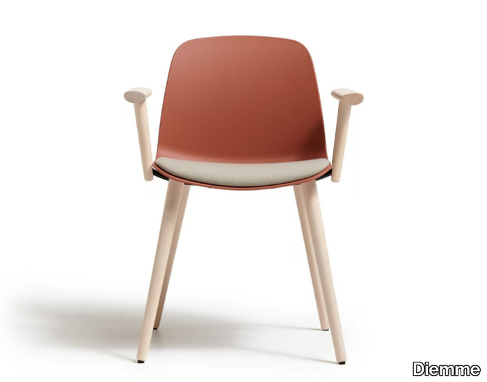 KIRE - Polypropylene chair with armrests _ Diemme