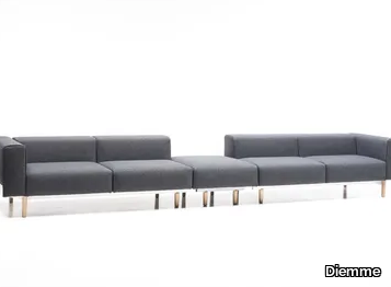 BREAD - Sectional 5 seater fabric sofa _ Diemme