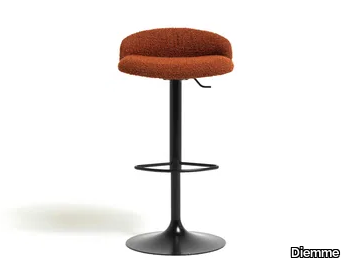 LOFT - Swivel fabric barstool height-adjustable _ Diemme