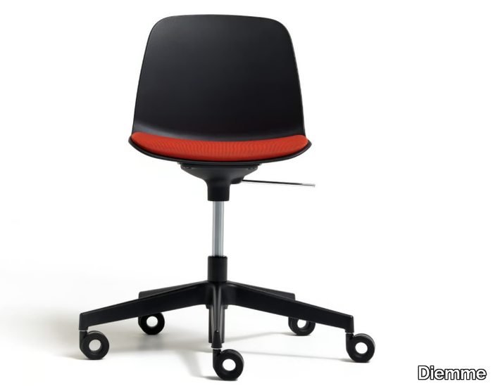 KIRE - Polypropylene office chair with castors with 5-Spoke base _ Diemme