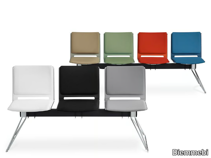 LAFILÒ SOFT - Fabric beam seating _ Diemmebi