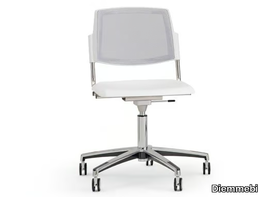 VOLÉE NET PLASTIC - Office chair with castors with 5-Spoke base _ Diemmebi